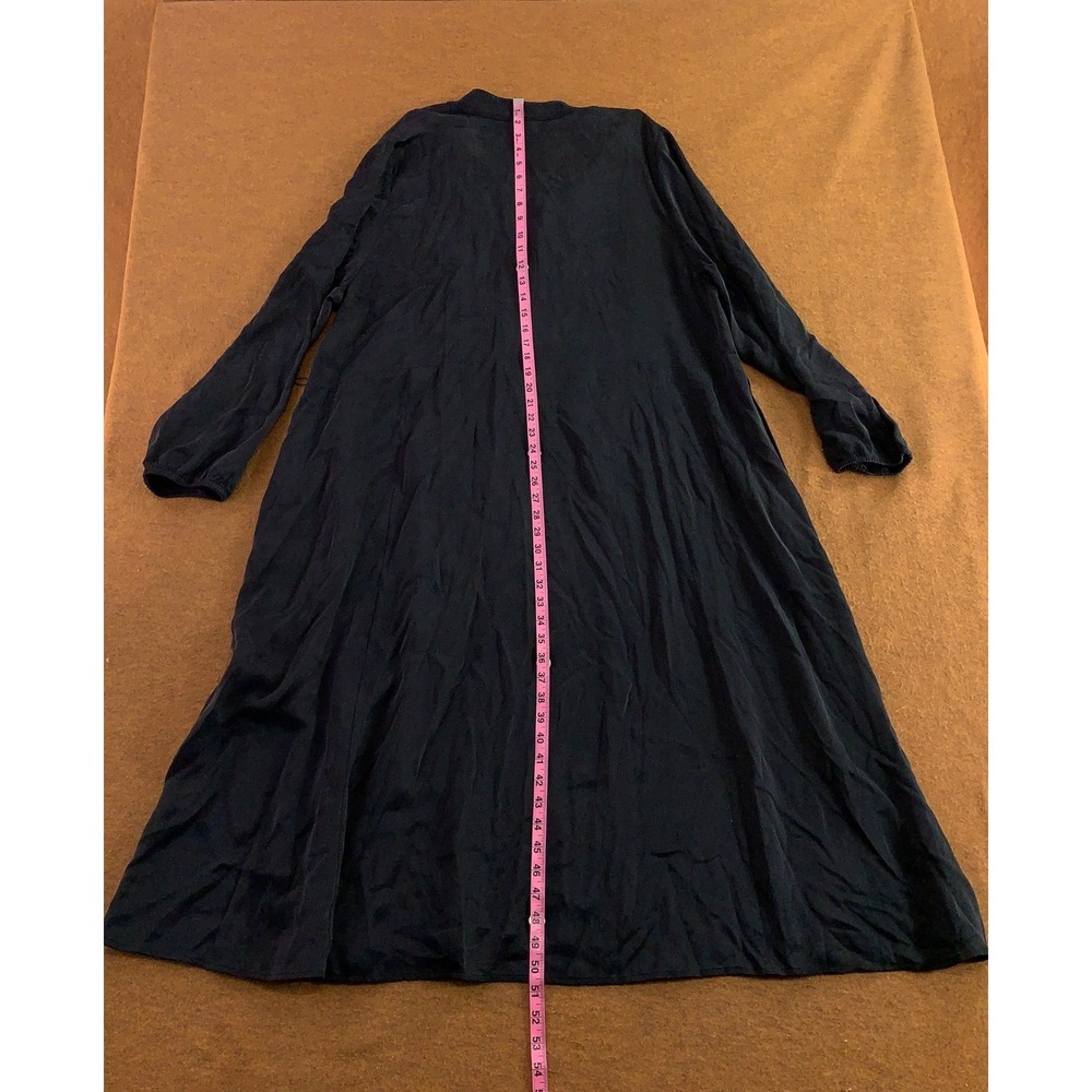 Ulla Popken Womens 20/22 Black Cupro Viscose Luxury Selection Midi Dress New - Picture 7 of 9